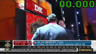 Who Hugged Roger Goodell Longest At Last Night's NFL Draft?